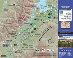 Map the Xperience Snake River, Wyoming Fishing & Fly Fishing Map